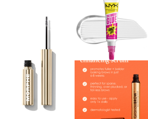 Eyebrow Products! cover photo collage