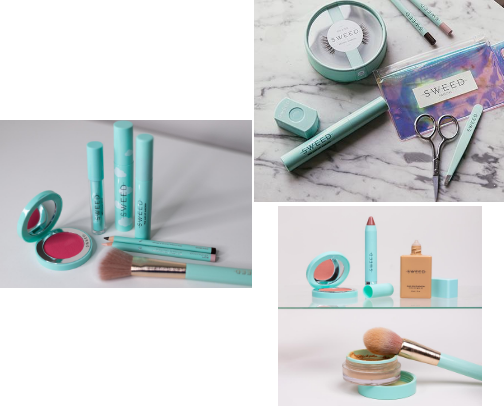 ʚɞ Glass Skin Makeup Routine: Sweed Beauty Dewy Glow Essentials ✨ cover photo collage
