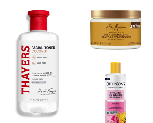 Produk skincare berbahan alami cover photo collage