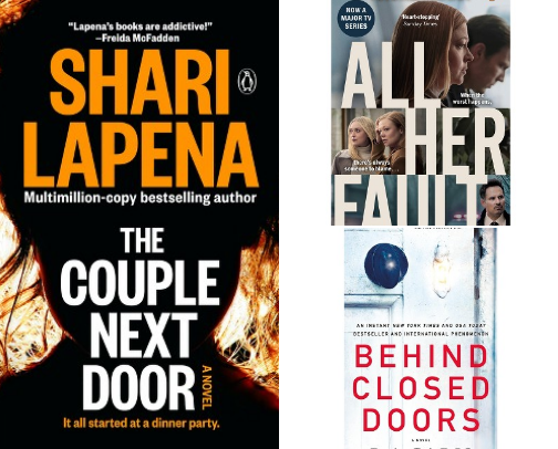 Psychological Thriller Books & Authors similar to Freida McFadden cover photo collage