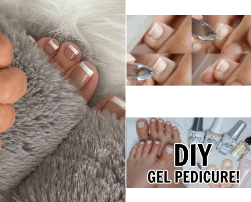 Salon Style Pedicure at Home cover photo collage