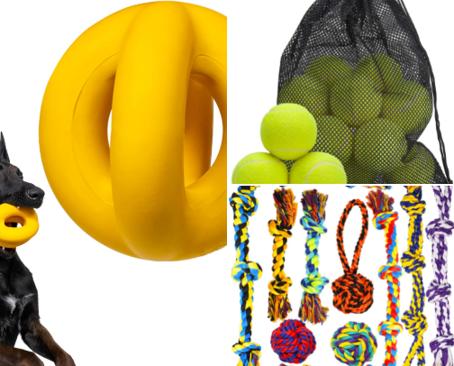 Must have dog items cover photo collage