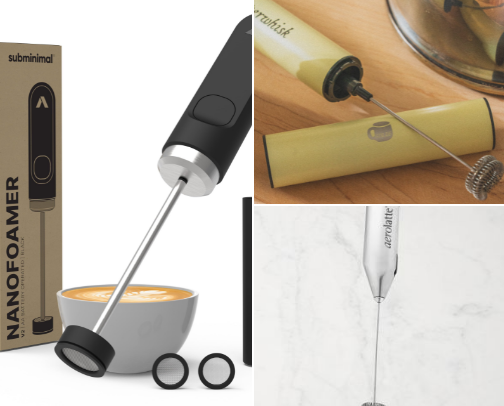 15 Milk Frother Options Under $50 ☕️ cover photo collage