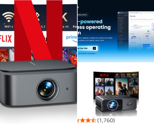 Technology cover photo collage