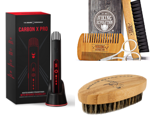 Great Gift Guide for Guys with Beards of all lengths cover photo collage