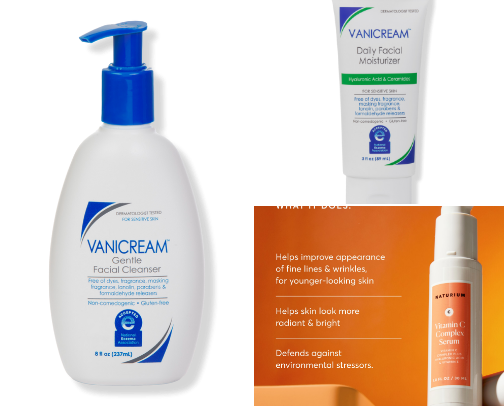 Skincare cover photo collage