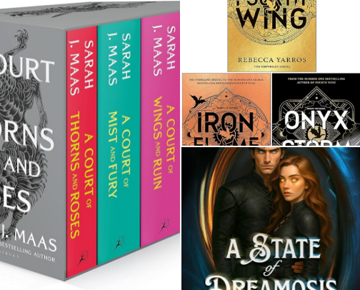 Best Romantasy Books (Dragons, Fae & Shadow Daddies) 🐉 cover photo collage