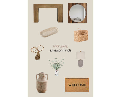 Entryway Amazon Finds cover photo collage