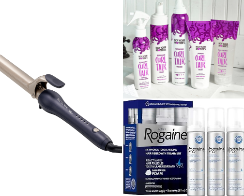Hair products cover photo collage