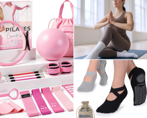 Pilates 🩷✨ cover photo collage