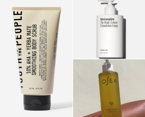 Body Care Essentials for Healthy, Glowing Skin💆‍♀️🛁 cover photo collage