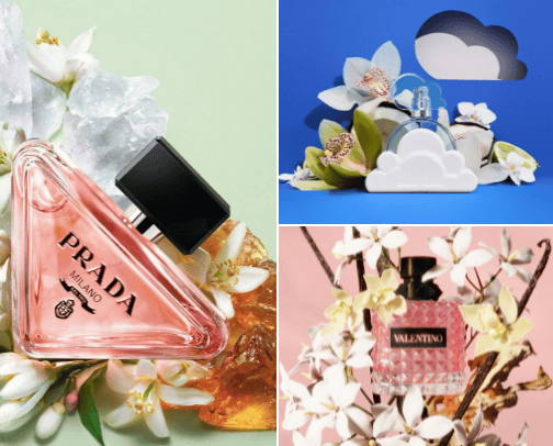 Smell like a luxurious sweet treat💕 cover photo collage