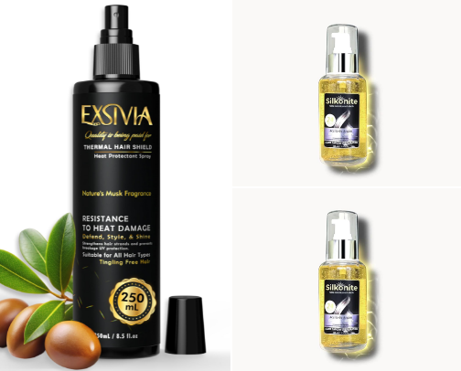 Hair care necessities cover photo collage