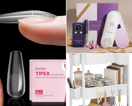 AT HOME NAILS 💅🏼💖 cover photo collage