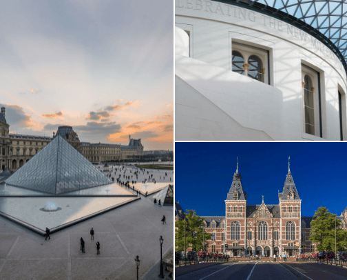 Top six museums in Europe you should consider visiting cover photo collage