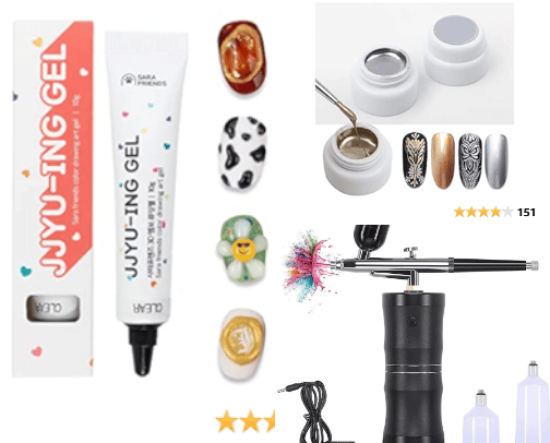 nail art favs cover photo collage