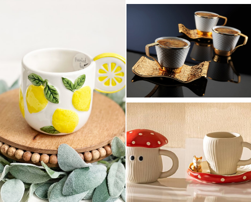 Unique Coffee Mugs☕ cover photo collage