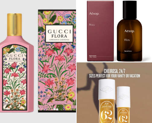 all the best scents for girlies cover photo collage