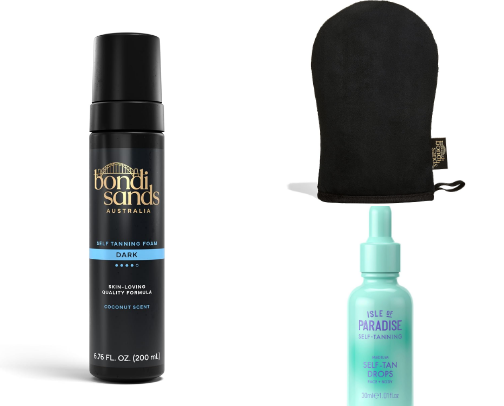 Get the Perfect Sunless Glow cover photo collage
