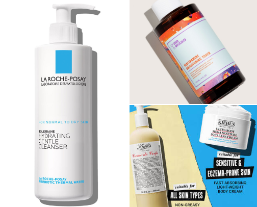 Skin care cover photo collage