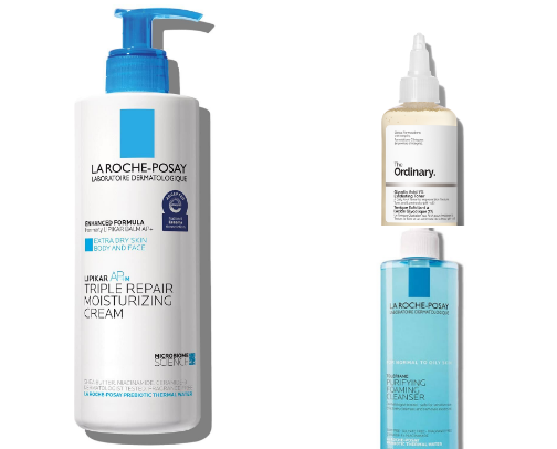 Simple but effective skin care routine cover photo collage