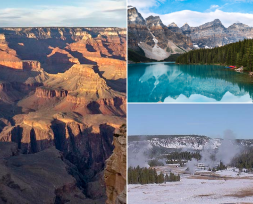 National Parks: Nature’s Greatest Hits cover photo collage