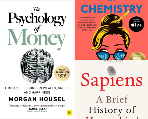My favorite book recs cover photo collage