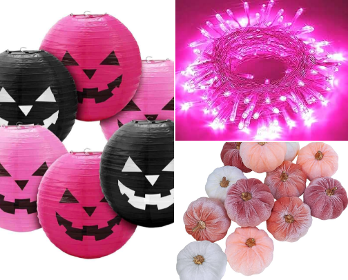 Pink Halloween Décor Ideas You Need This Year cover photo collage