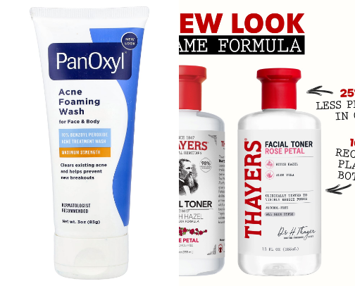 Skincare for Acne cover photo collage