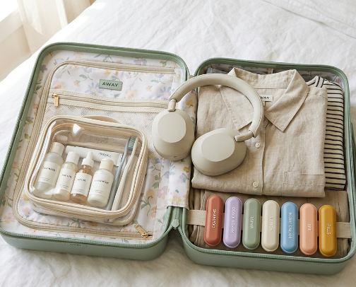 Jetsetter Aesthetic: Premium Travel & Carry-On Essentials That Actually Save Space cover photo collage