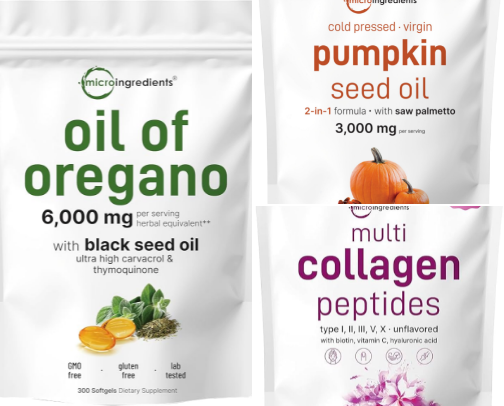 Supplements and health cover photo collage