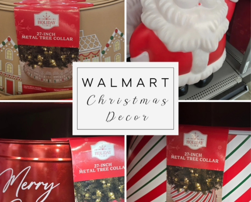 Walmart Christmas Decor cover photo collage