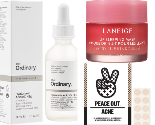 Skin care routine cover photo collage