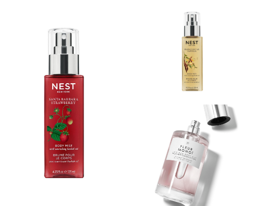 Creator‑Approved Luxury Body Mists | Spring cover photo collage
