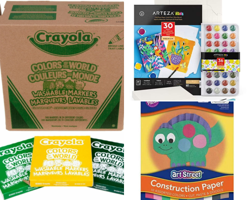Homeschool Co-op Supplies That Made Group Art and PE Days Actually Work cover photo collage