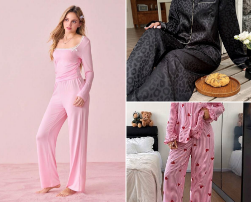 Comfy Night collections,every pyjama haul Cute Pyjamas Collection: Comfy Nightwear For Lazy Mornings, Netflix Nights, And Self-Care Sundays😴💤 cover photo collage