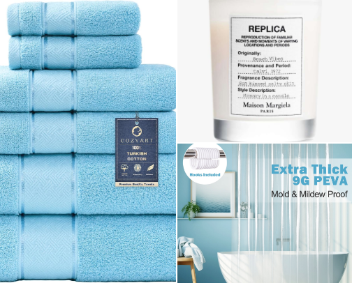 Luxury bath/spa cover photo collage