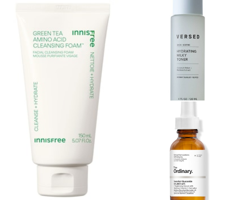 AM & PM Skincare Routine for Dry/Sensitive Skin 🧴🫧 cover photo collage