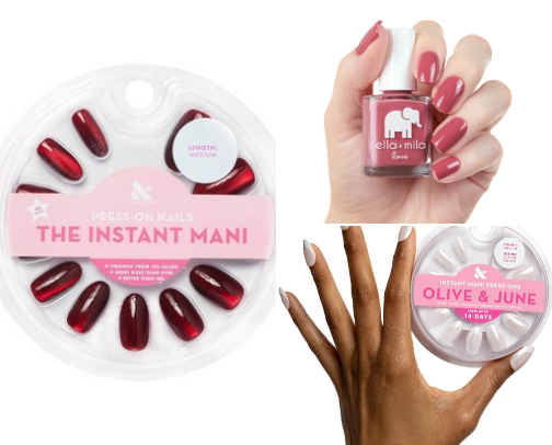 You can still be polished on your period!😍 cover photo collage