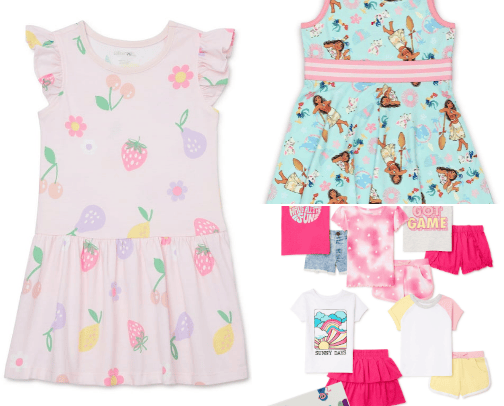Toddler girl outfits cover photo collage