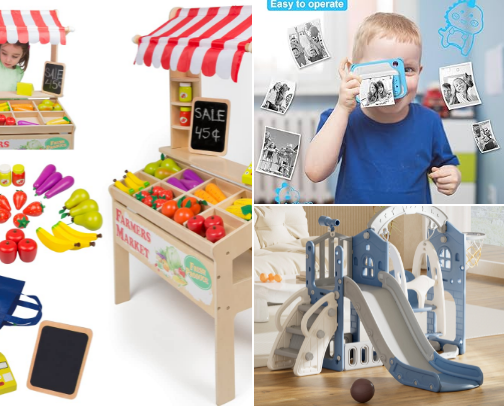 Christmas gift ideas for children cover photo collage