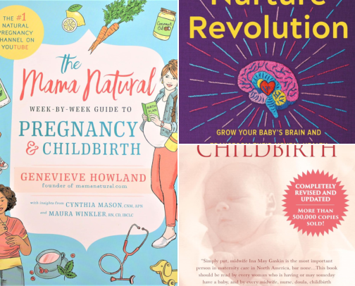 Pregnancy, Birth & Parenting Books I Actually Bought cover photo collage