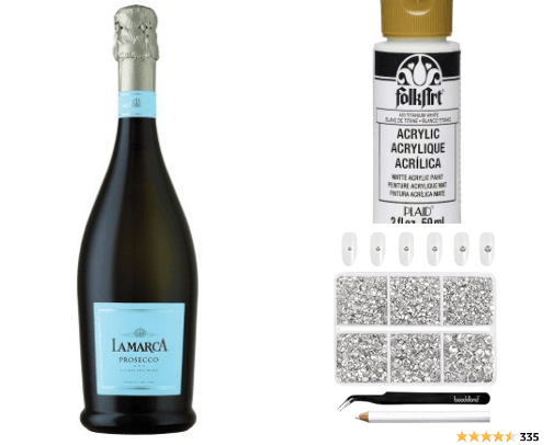 DIY Prosecco Bottle cover photo collage