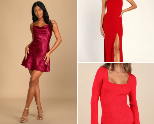Valentine dress cover photo collage