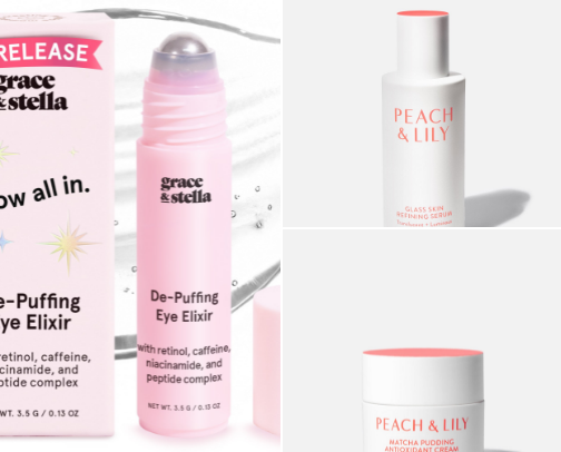 My favorite skincare products cover photo collage