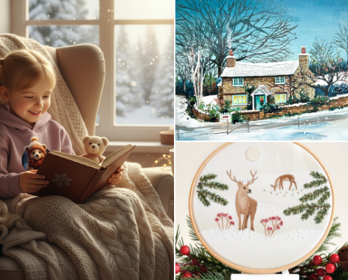 Guide to a Storybook Winter cover photo collage