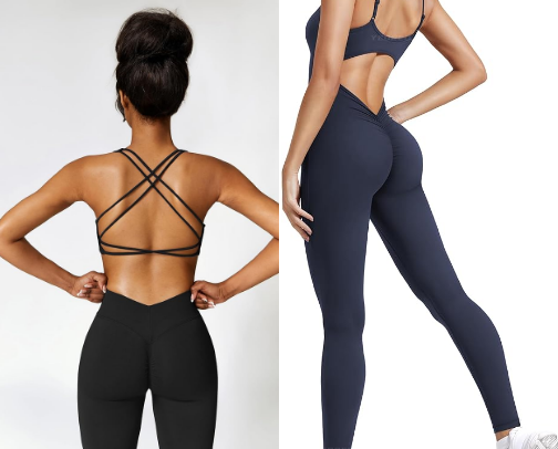 Workout clothing cover photo collage
