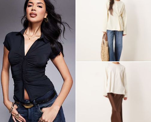 Scandi it girl tops cover photo collage