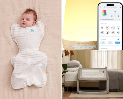 Baby’s first three month essential items cover photo collage