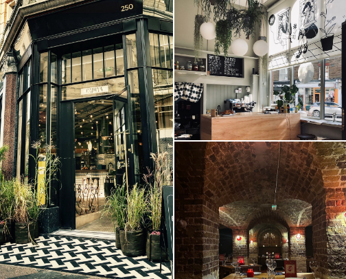 BEST OF BRIXTON: Food and Drink for Vegetarians cover photo collage